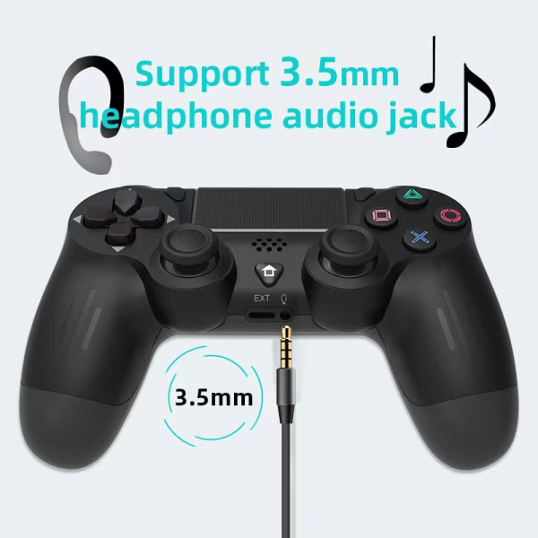 PS4 gamepad 4.0 trådløs Bluetooth med lett PS4 trådløs gamep
