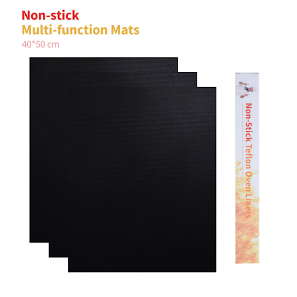 Ugnsmatta för ugnsbotten, 3-pack stor tjock stark