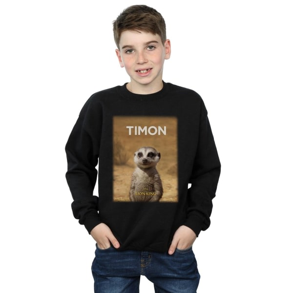 Disney Boys The Lion King Film Timon Poster Sweatshirt 7-8 Ja Svart 7-8 år