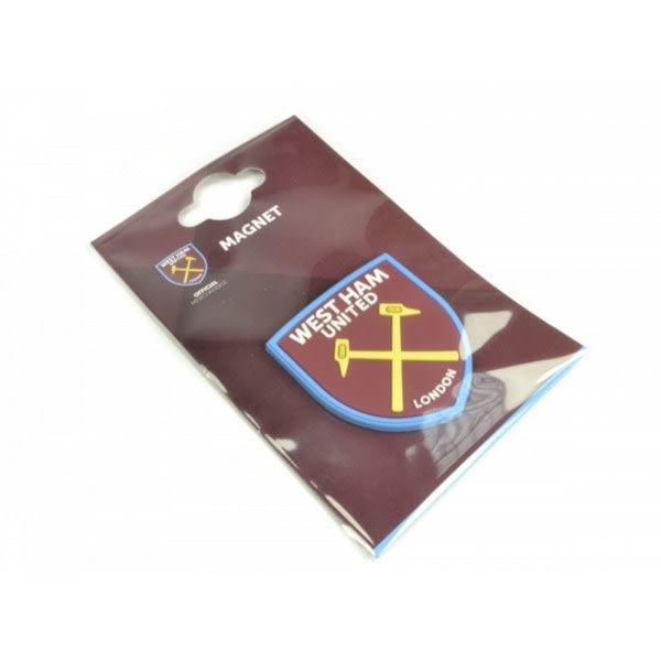 West Ham FC:n virallinen Football Crest -jääkaappimagneetti, one size Claret/Blue One Size