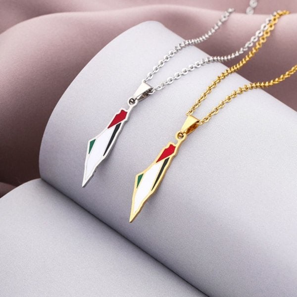2PK Palestina hnge Kjede Halskjede Choker