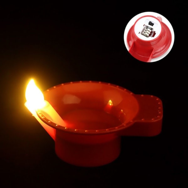 12. Diya LED-lampe eller Glödlampa SWITCH-RED SWITCH-RED