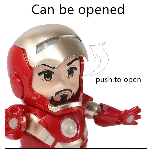 Marvel Helter Dansehelt 8 stk Modeller Iron man Blå