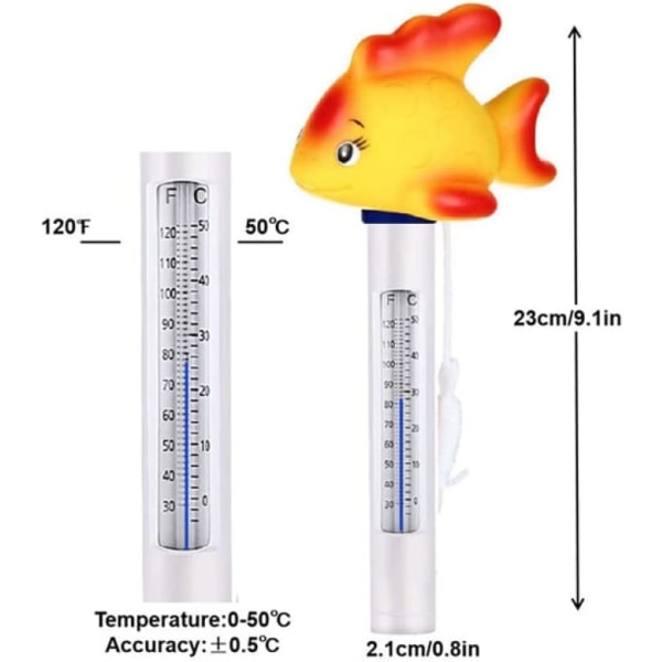 Flytande pool termometer, vatten termometer simbassäng termometer