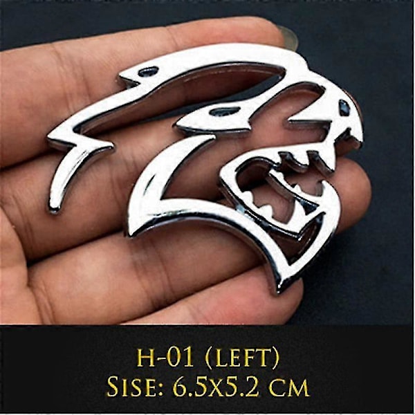3D Metalli Hellcat Auto Logo Ovi Lokasuoja Sivu Tarrat Badge Koristelu Takaluukku Emblem Tarra Dodge Challenger Jeep LGL-XF8- H-01