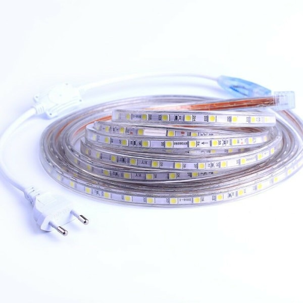1m LED-remsa - varmvit, Strip of 5050 SMD 60 LEDs/m, ljus
