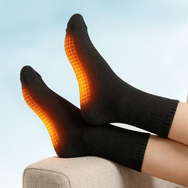 Battery Heated Thermal Socks, Rechargeable 8 Hours Battery Life 667