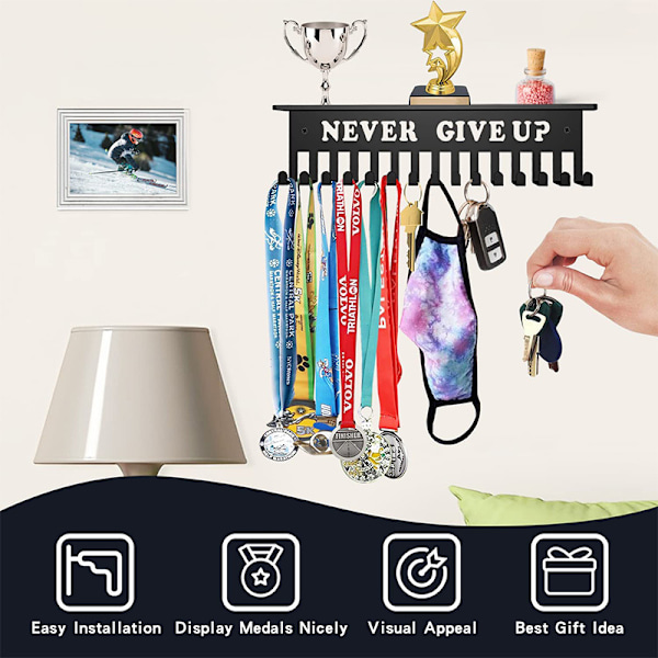1 sort medaljeholder til kampagnemedaljer til flere medaljer-FF-