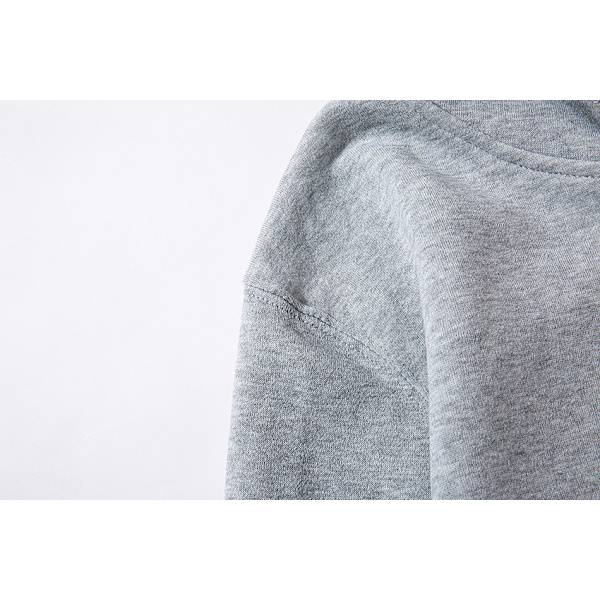 Stranger Things Tryckt Pullover Hoodie med Fleecefoder - Ljusgrå - Storlek 2XL Ljusgrå Light Gray-FF- Light Gray 2XL