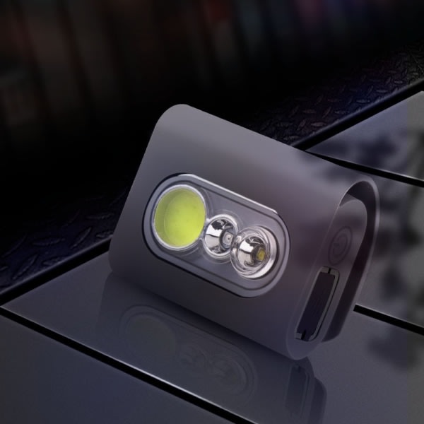 Clip on Running Light, 2000 Lumens Safety Jogging LED med kraftfuld magnetisk klips, USB genopladelige natlys til reflekterende veste til løbere, Jo