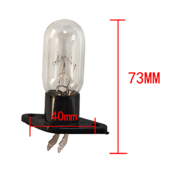 2A 240V 25W Mikroaaltouunin Lamppu Jääkaapin Valaistus Hehkulampun Kanta Pidikkeellä -XF4-