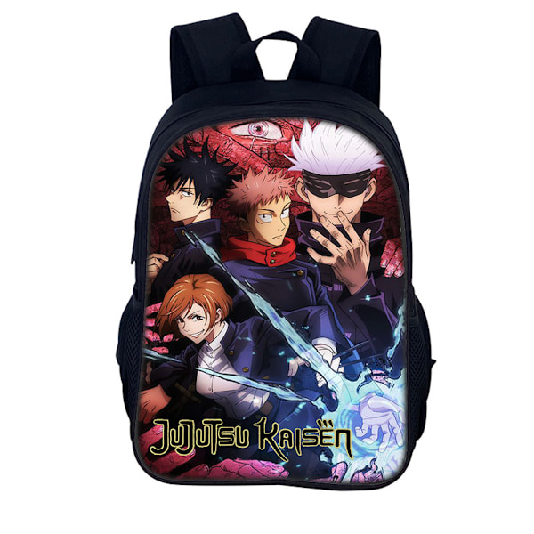 Jujutsu Kaisen Anime Skolerygsæk Casual Daypack Rygsæk Cool Bogtaske --XF1-