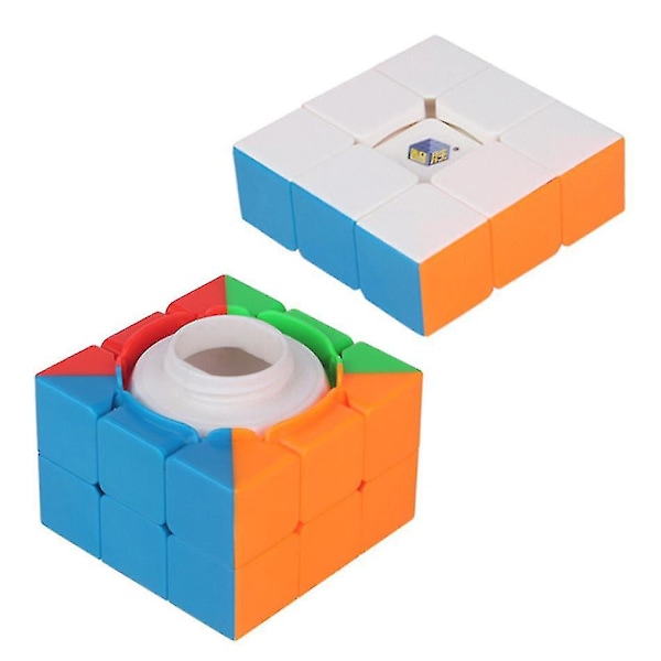 Yuxin Profesjonell 3x3x3 Treasure Box Magisk Terning Hastighet Puslespill 3x3 Overraskelse Terning Pedagogiske Leksaker Presenter 66mm (Dekalfri)