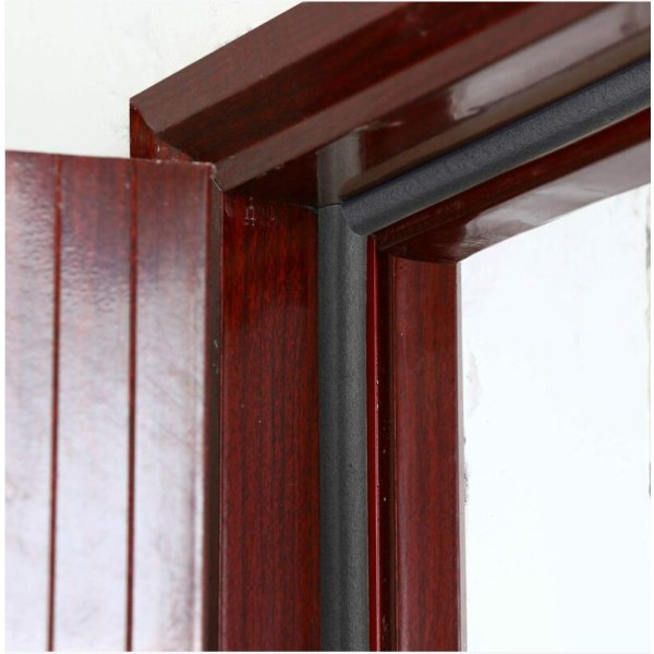 Typ tätningslist, dörr- og fönstertätningsmedel 6 meter (svart)