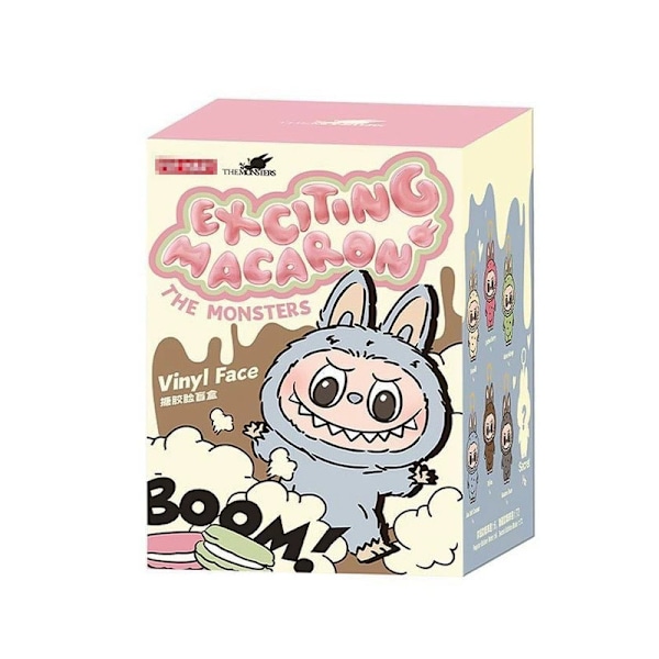 (Påske Kampagne) Høj Kvalitet 6-Pakke TIL POP MART LABUBU Monster Spændende Macaron Plysdukke Legetøj Blind Box (Tilfældig Farve)