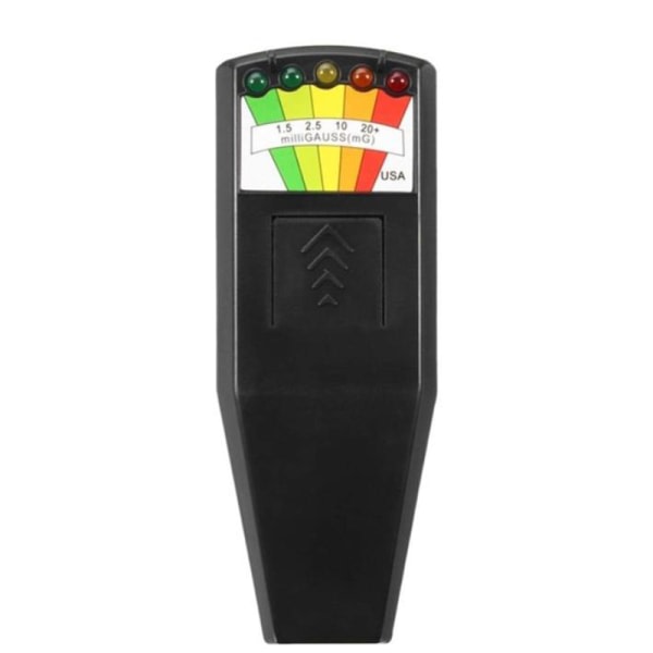 Svart magnetfältstrålningstestare utendørsdetektor Svart