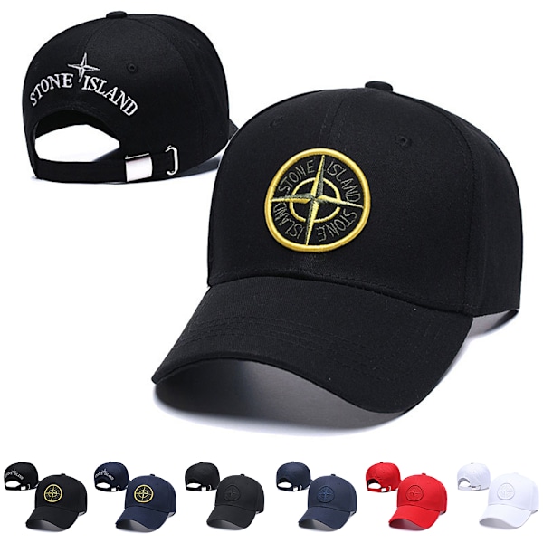 Herr Stone Island Broderi Baseball Hat Cap Justerbar Cap Hatt Unisex cap #5