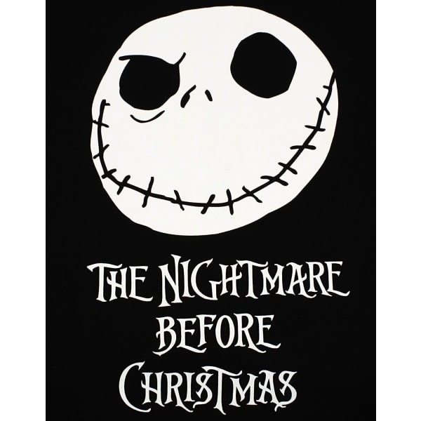Nightmare Before Christmas Damer/Damer Jack Skellington Pyjamas Svart/Hvit L