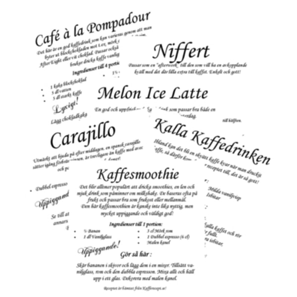 Kaffedrinkar Kakeldekor Recept-XF4-