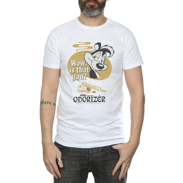 Looney Tunes Lugter til mænd Pepe Le Pew T-shirt i bomuld L Hvid Hvid L