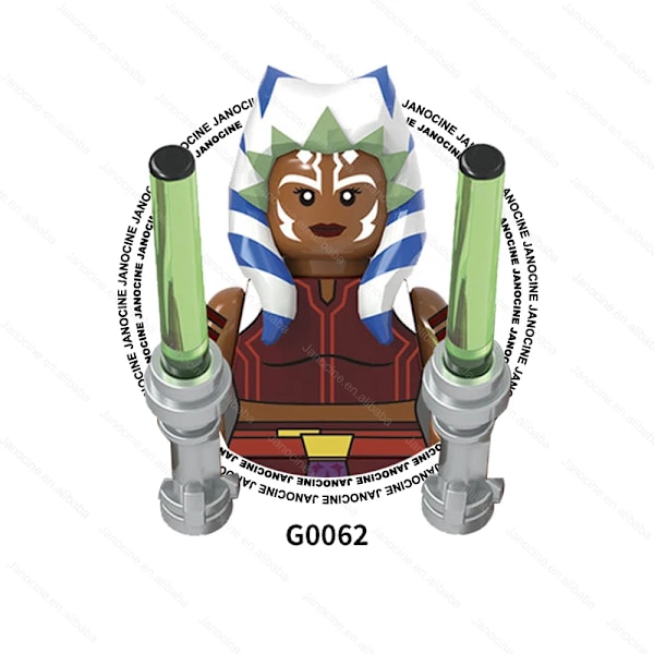 SW Rymdkriget Darth Mini Actionfigurer Klonsoldat Droider Jedi Anakin Skywalker Byggklossar i Plast Set Barnpresent G0062-Ahsoka Tano