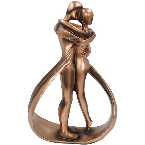 Resin staty av ett par som kysser 28 × 16,5 cm | Bröllopsfödelse