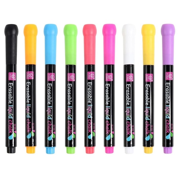 8 kpl Nestemäinen liitukynä Whiteboard-kynä 8 Colors/Set