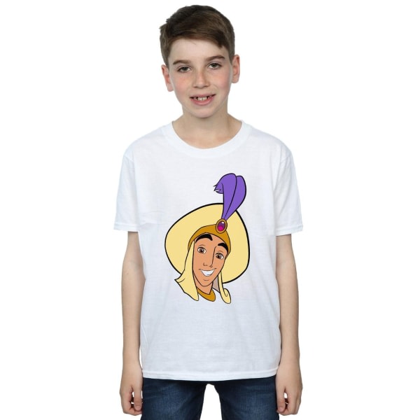 Disney Boys Aladdin Prince Ali Face T-Shirt 3-4 år Hvit 3-4 år