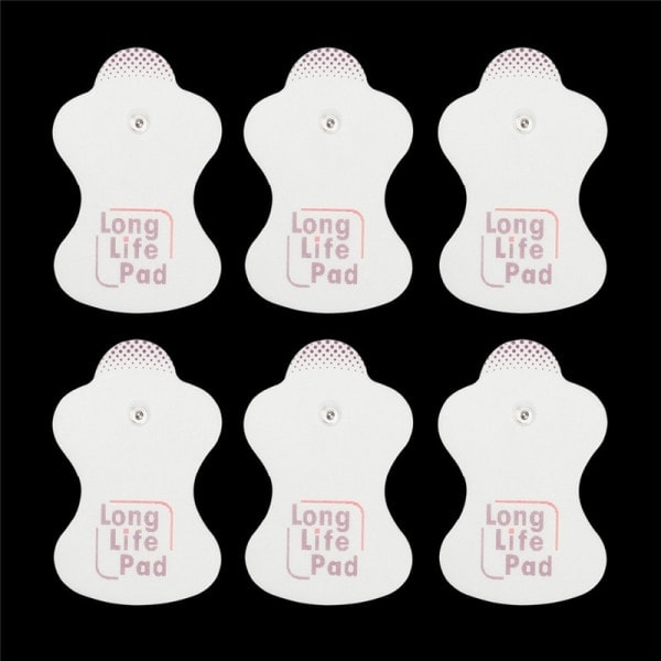 10 stk elektrodepuderstatning til Omron massageenheder Elepuls L Hvid onesie