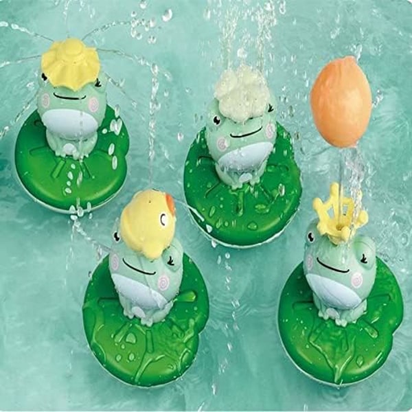 Elektrisk Baby Bath Frog Leke, Spray Vann Spraying Squirt Toy 4 i 1 badekar Bath
