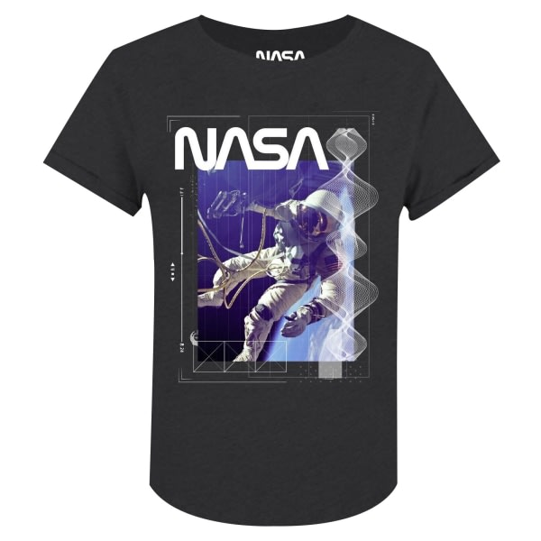 NASA Dame/Dame Grid Wave T-shirt S Dark Charcoal S