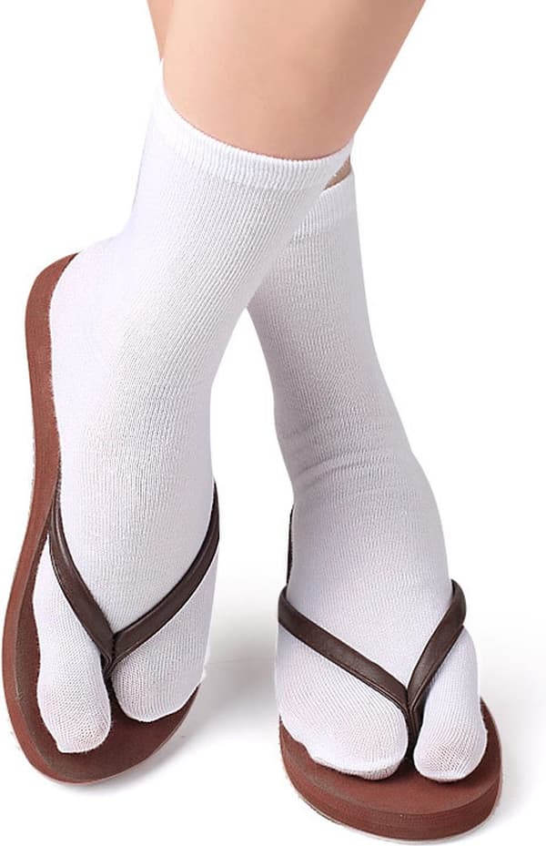 Tabi-sukat, valkoinen, musta, harmaa, unisex, isovarvassukat, yksi koko