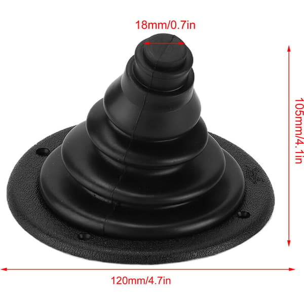 Marine Steering Shift Cable Boot Rubber Plastic for Cars Boats Yachts, Black-FF-