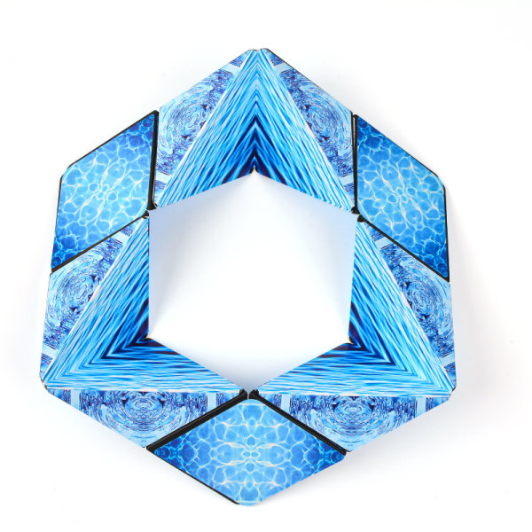 Magnetiskmpression 3D Hand Flip Pussel kub Rubiks