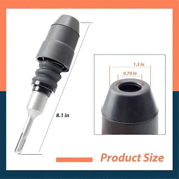Adapter for SDS-Plus til SDS 21 cm Lang Kompatibel med Borhammer Legert Stål Adapter-FF-