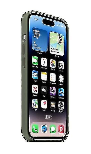 Silikonikuori iPhone 14 Prolle Olive