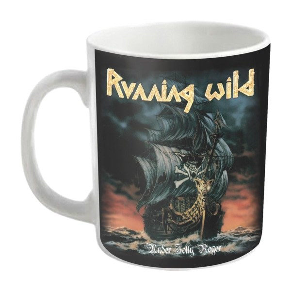 Running Wild Under Jolly Roger Mug One Size Sort/Hvid Sort/Hvid One Size