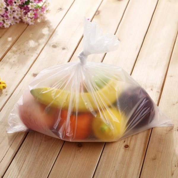 30x50 cm plastpåse på rulle, genomskinliga matförvaringspåsar för bröd, frukt grönsaker, 250 påsar/rulle