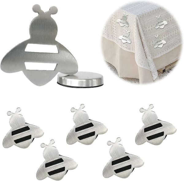 8 st Magnetiska Dukvikter för Utomhusbruk, Bi-formade Dukvikter för Utomhusbruk, Extra Starka Magneter för Dukar - Bra-XS2-