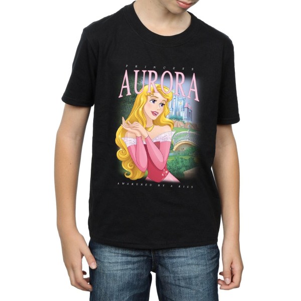 Disney Boys Sleeping Beauty Aurora Montage T-paita 7-8 vuotta Bl Musta 7-8 vuotta