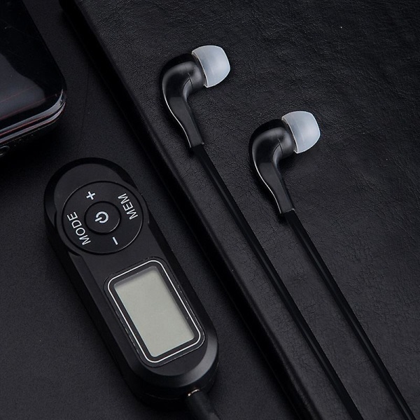 Personlig FM Walkman Radio: Mini Digital Tuning Bærbar Radio med LCD-skærm og høretelefoner