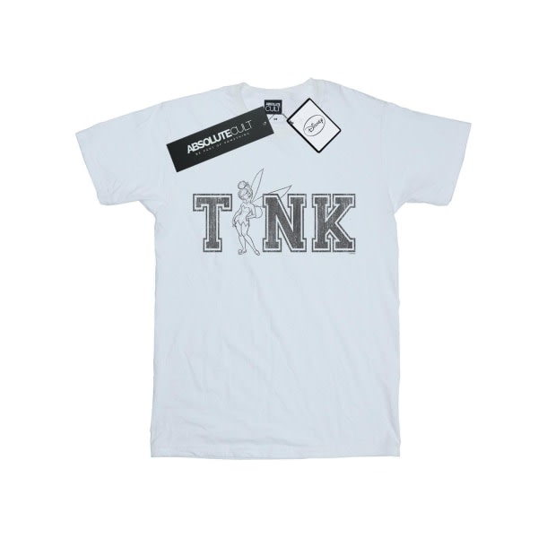 Disney Girls Tinker Bell Collegiate Tink Cotton T-paita 9-11 Ye White 9-11 vuotta