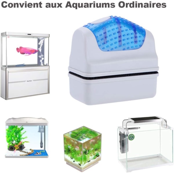 Aquarium Magnetic Brush Fish Tank Brush Rengjøringsbørste Alger S