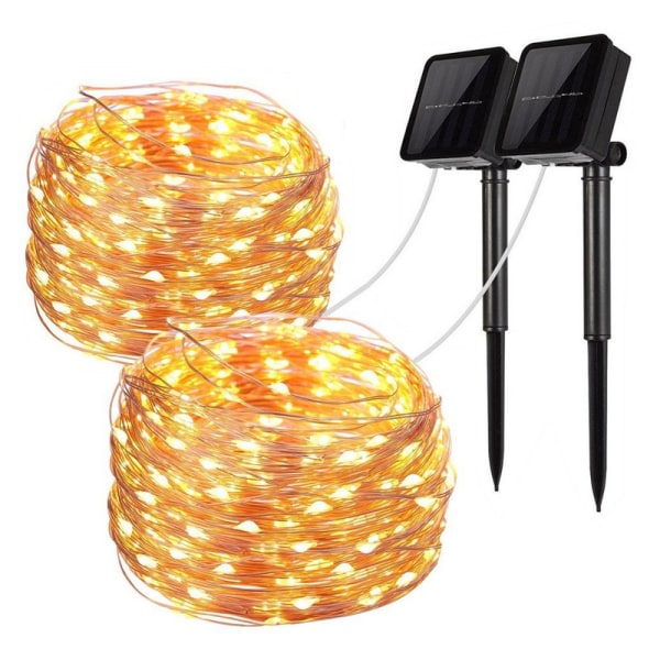 LED utendørs Solar Lamp String Lights 200 LEDs Fairy Holi Christm