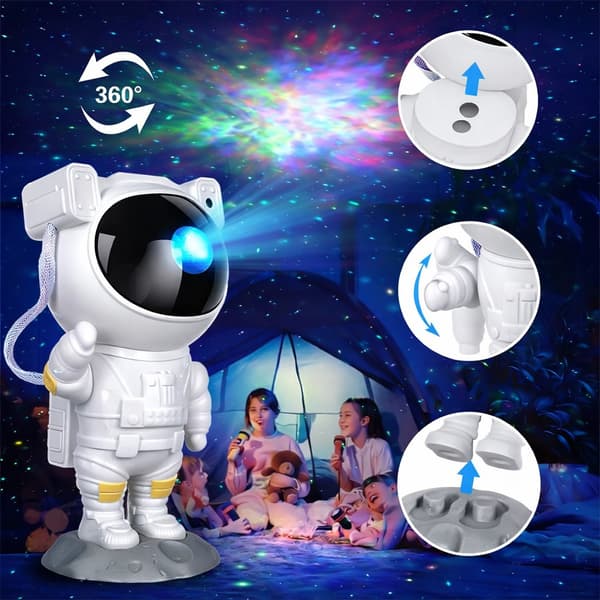 Galaxy Lamp Astronaut - Star Projector with LED and Remote Control 600