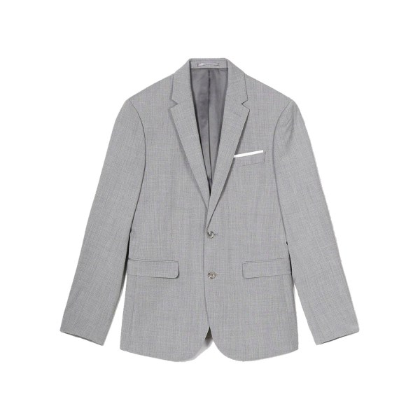 Burton Mens Performance Single-Breasted Slim Suit Jacket 40R Gr Grå 40R