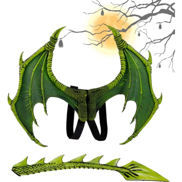 1Sæt børn Fantasy Dragon Wings Kostume Halloween Dinosaur