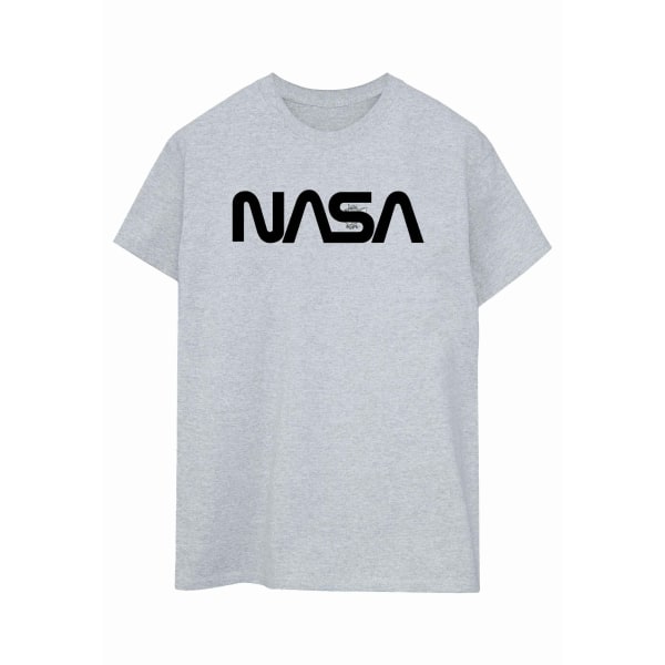 NASA Dame/Kvinde Moderne Logo Kæreste T-Shirt M Sport Grå M