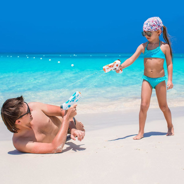 4-pak barn vannpistol leksaker, vannpistol avtrykkare vattenpistol sommar pool strand sand utendørs leka vann spel leksaker