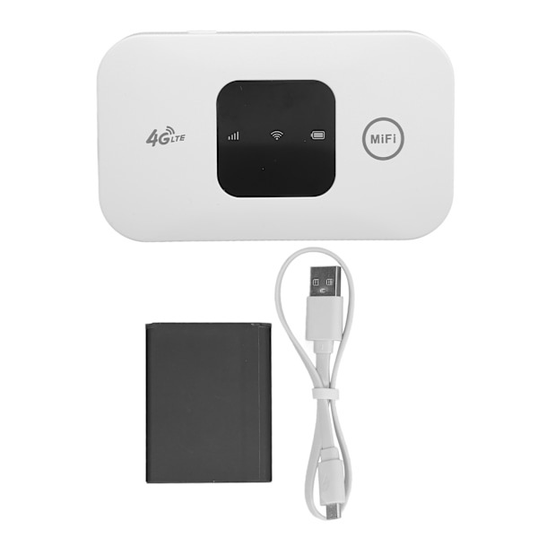 Bærbar Wifi Høyhastighet Hvit Bærbar Liten 4G Mobil WiFi Hotspot Router for Telefon Laptop Desktop Tablet 0.15